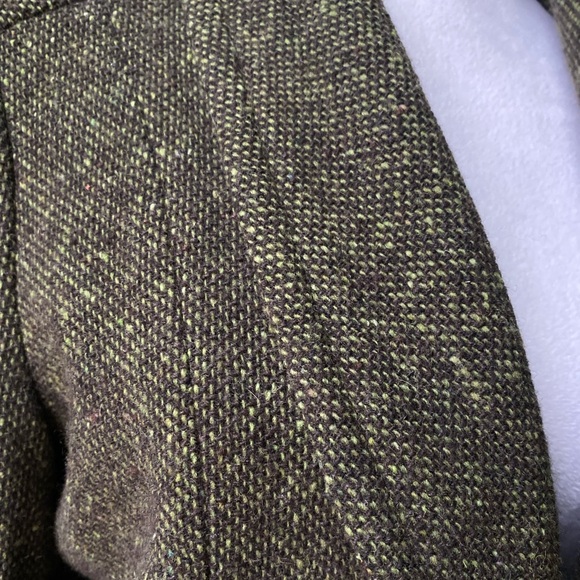 🍁Vintage Banana Republic Petalum Blazer Jacket olive green front button and belt - Picture 6 of 13